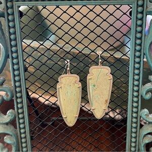 Kendra Scott Skylar sea green earrings. NWOT. matching necklace listed.